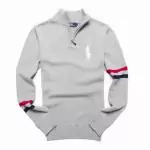 polo pulls hommes manche longue boutique mode reduction affaires gris rouge bleu